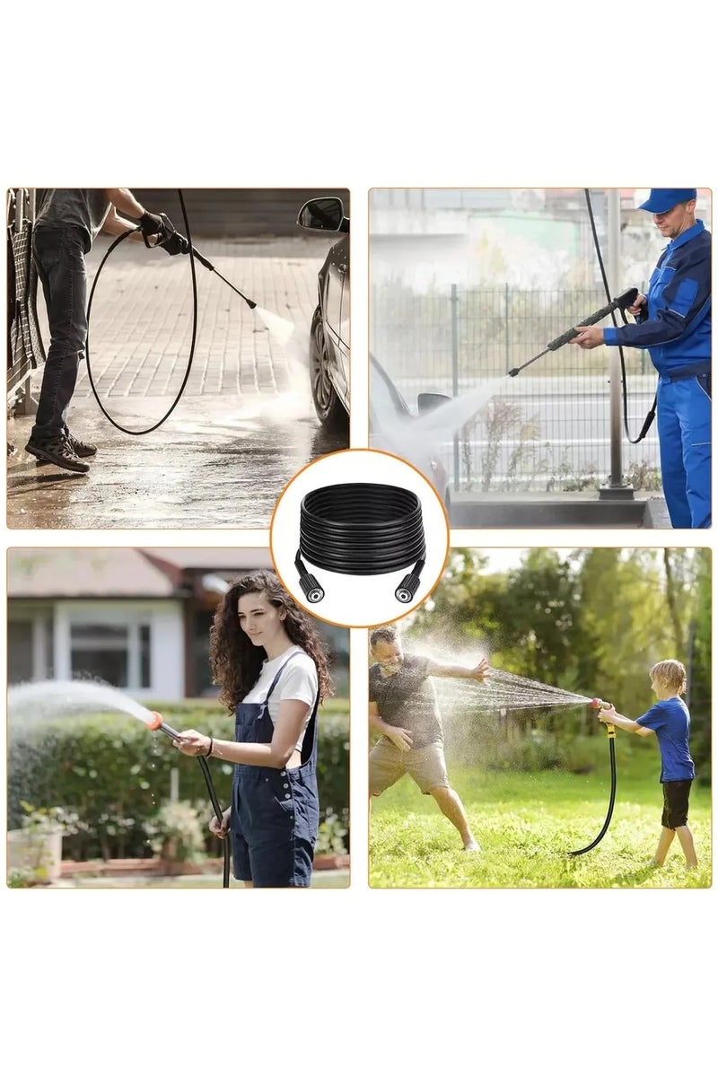 Jet Wash Extension Pressure Washer Hose Tool Black 10meter - Image 3