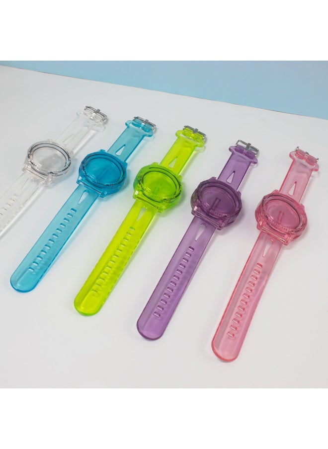 Generic - Suitable For Apple AirTag Anti-lost Device Protective Cover Children's Watch With Student Simple Transparent Anti-lost Device-Color:Transparent Yellow-Applicable Model:Q54T - Image 1
