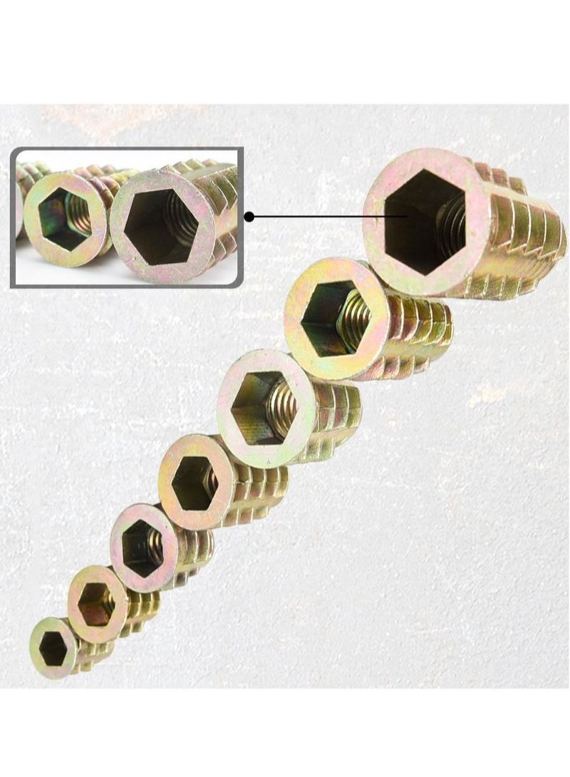 NIBEMINENT 60Pcs Color Zinc Inner And Outer Teeth Nut Set  - Image 3
