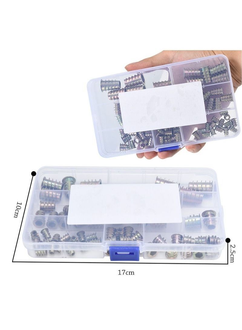 NIBEMINENT 60Pcs Color Zinc Inner And Outer Teeth Nut Set  - Image 5