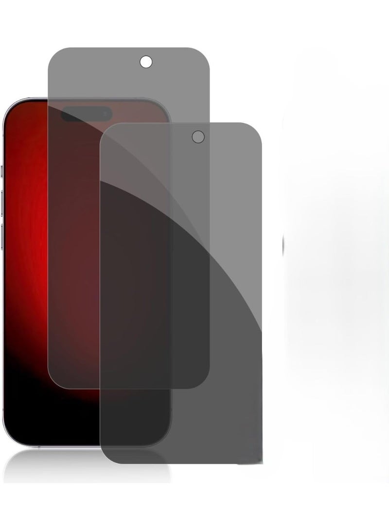 Glass Privacy Screen Protector for iPhone15 PRO MAX | Premium Anti-Spy Tempered Glass-9Hardness Impact Resistant  | HD Clear, Ultra-Sensitive Touch, Full Coverage Screen Protector Easy Installation - Image 2