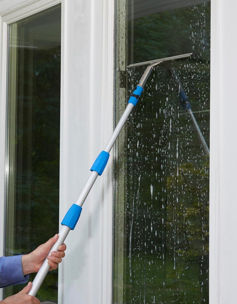 Unger Professional 12-Inch Stainless Steel Window and Glass Cleaning Squeegee for Streak-Free Results - Image 4