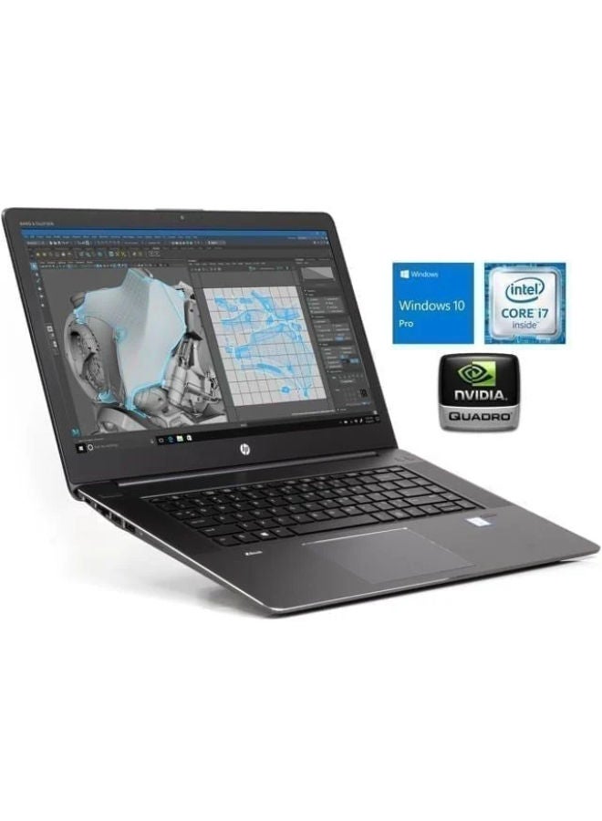 HP ZBook 17 G3 محطة عمل متنقلة، معالج Intel Core i7-6820HQ، 512GB SSD، 16GB RAM، NVIDIA Quadro M1000M 4GB، شاشة FHD بحجم 17 بوصة، Windows 10 Pro - أسود (مجددة)، درجة A، ضمان 6 أشهر - Image 3