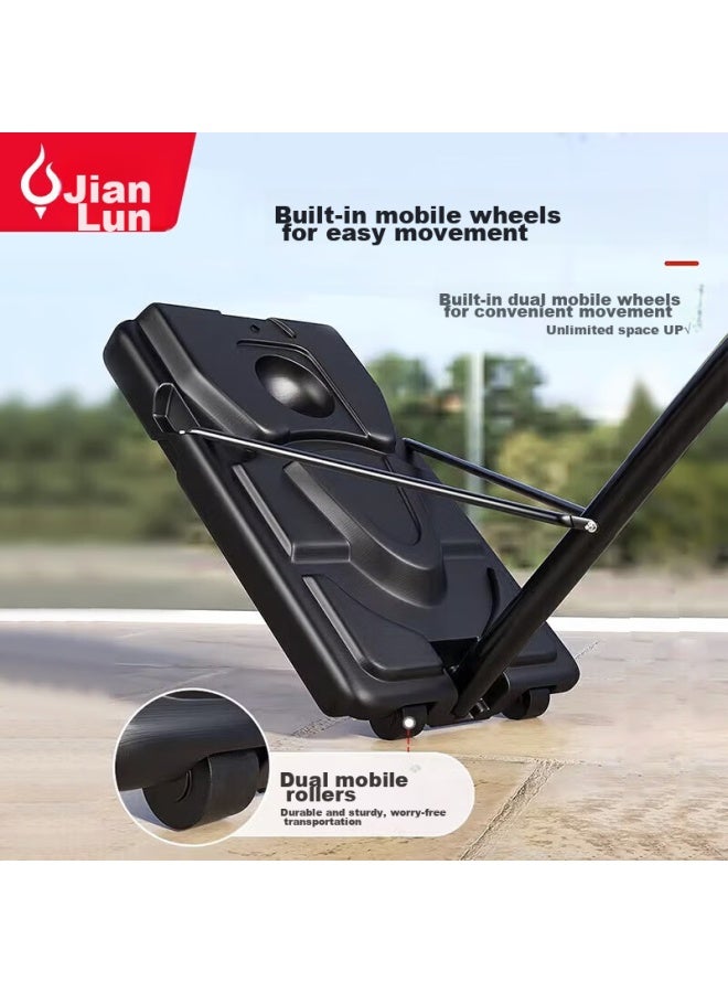 Jeeanlean Youth Adult Mobile Adjustable Basketball Hoop Children's Indoor Basketball Rim New Year Gift - Image 5