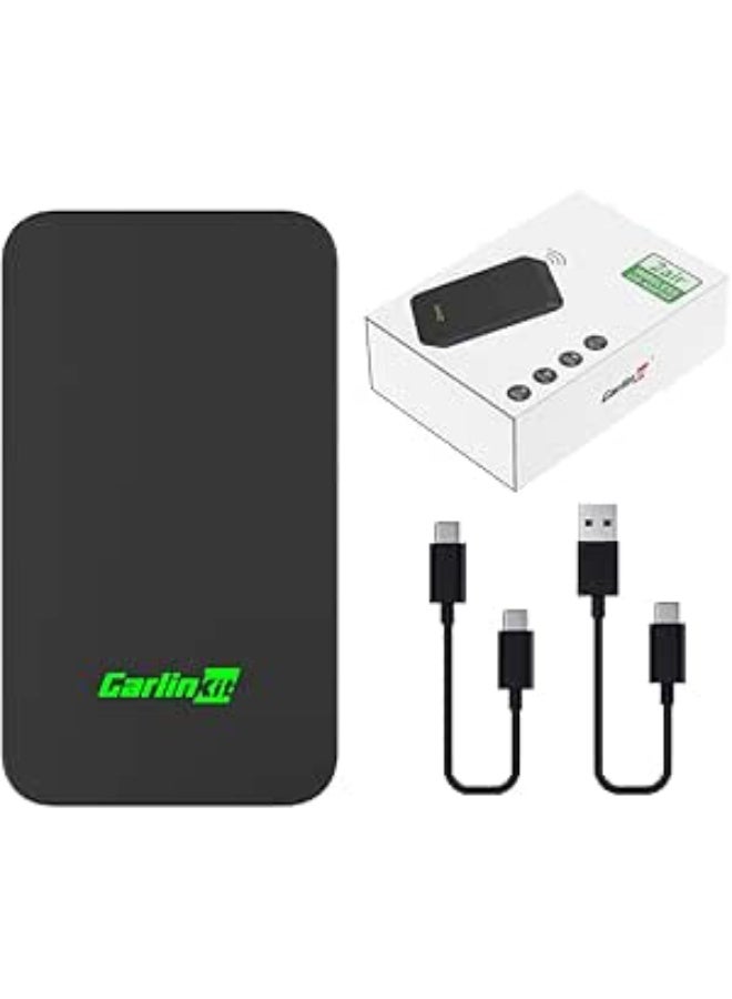 CarLinkit 5.0 Wireless Adapter, 2 in 1 for Cars with Apple CarPlay or Android Auto, Convert Wired to Wireless - Image 2