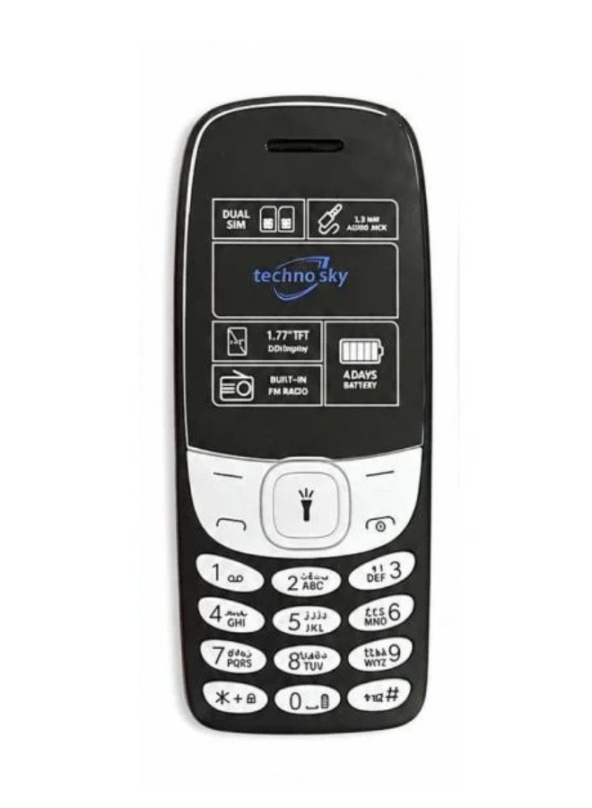 techno sky Classic 6310 Mobile Phone with Dual SIM & Super Bright Torch | Long-Lasting Battery & Durable Design - Image 1