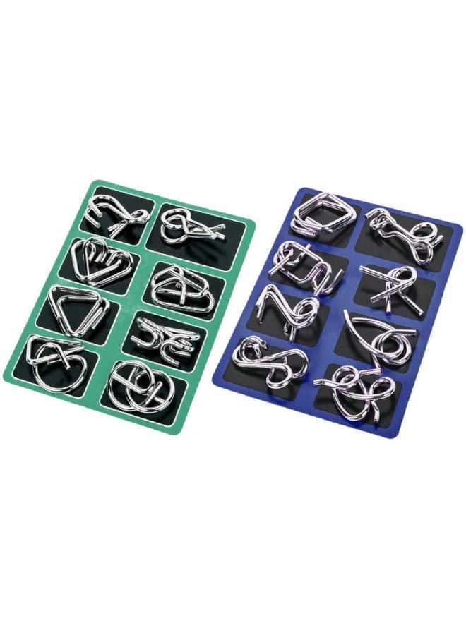 Nine-chain Unlock Ring Intelligence Buckle Full Set Of Educational Toys Luban Lock Kong Ming Lock Full Set Of Children's Toy Set 