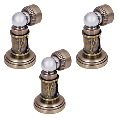 Klaxon Ruby Stainless Steel Magnetic Door Stopper Catcher with Screw Fitting (Standard, Golden3) - Image 1