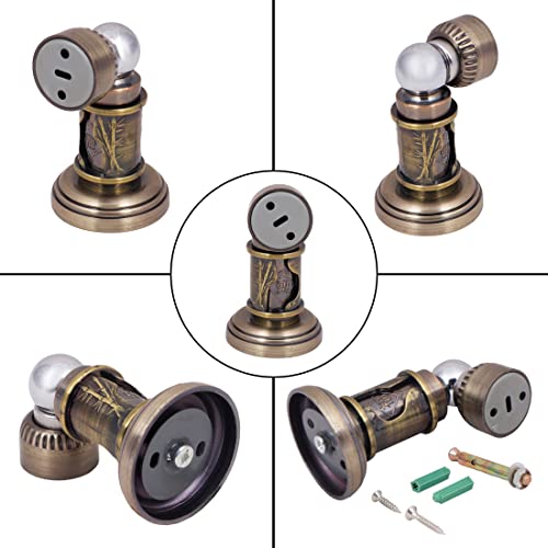 Klaxon Ruby Stainless Steel Magnetic Door Stopper Catcher with Screw Fitting (Standard, Golden3) - Image 5