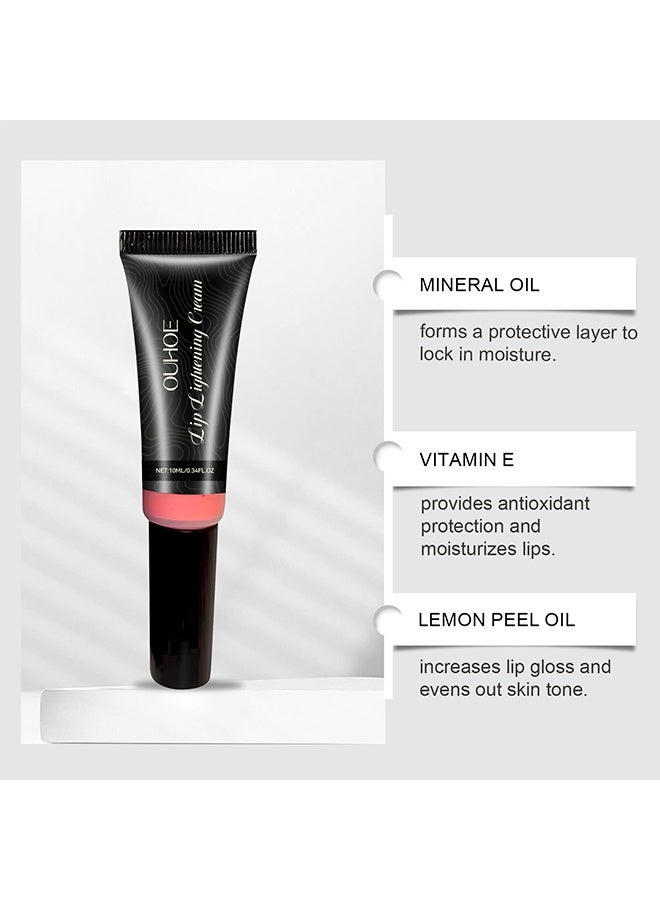 OUHOE Lip Lightening Cream，For Dark Lips ,Lip Lightener for Smokers and Non-Smokers , Help fade lip discoloration  10ml - Image 2