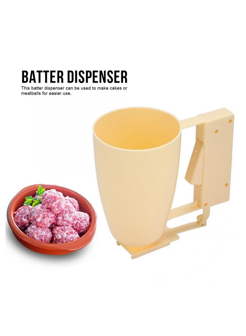 DubaiGallery Handle Cake Making Helper Cup Pastry Batter Dispenser Meatball Mould Maker Loqumat Al Kadey Device Kitchen  - Image 2