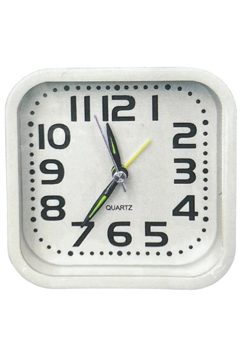 Microplus - Analogue Twin Bell Alarm Clock White PS-4729 - Image 1