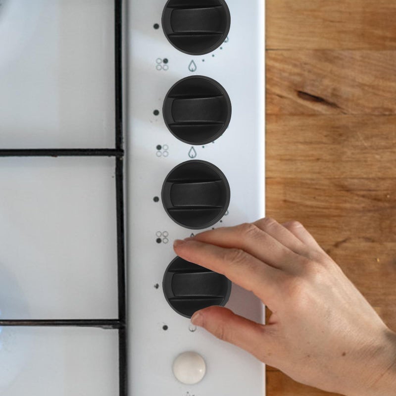 Universal Black Gas Stove Oven Control Knob Replacement With 5 Adapters - Image 5