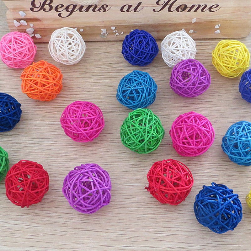 30 pcs Wicker Rattan DIY Craft Decorative Hanging Simple Vine for Kindergarten Hotel Home (Dark 5cm) - Image 3