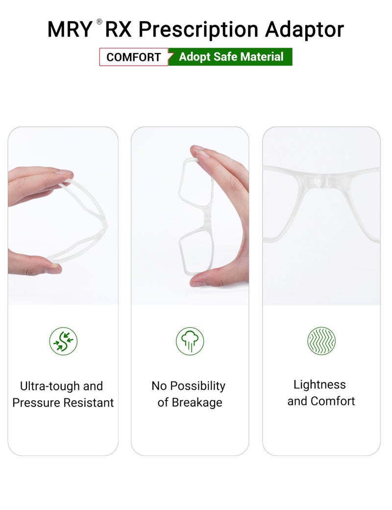 Mryok Insert Lens Carrier for Oakley Sutro OO9406 / Sutro Lite OO9463 Sunglasses - Clear - Image 5