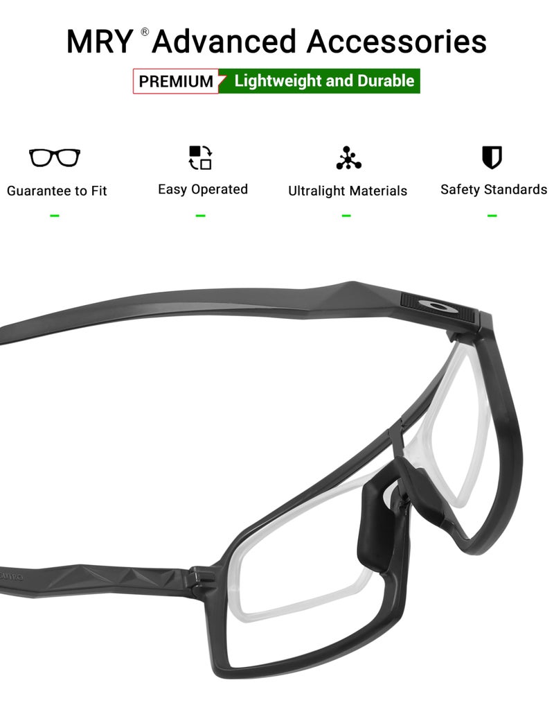 Mryok Insert Lens Carrier for Oakley Sutro OO9406 / Sutro Lite OO9463 Sunglasses - Clear - Image 4