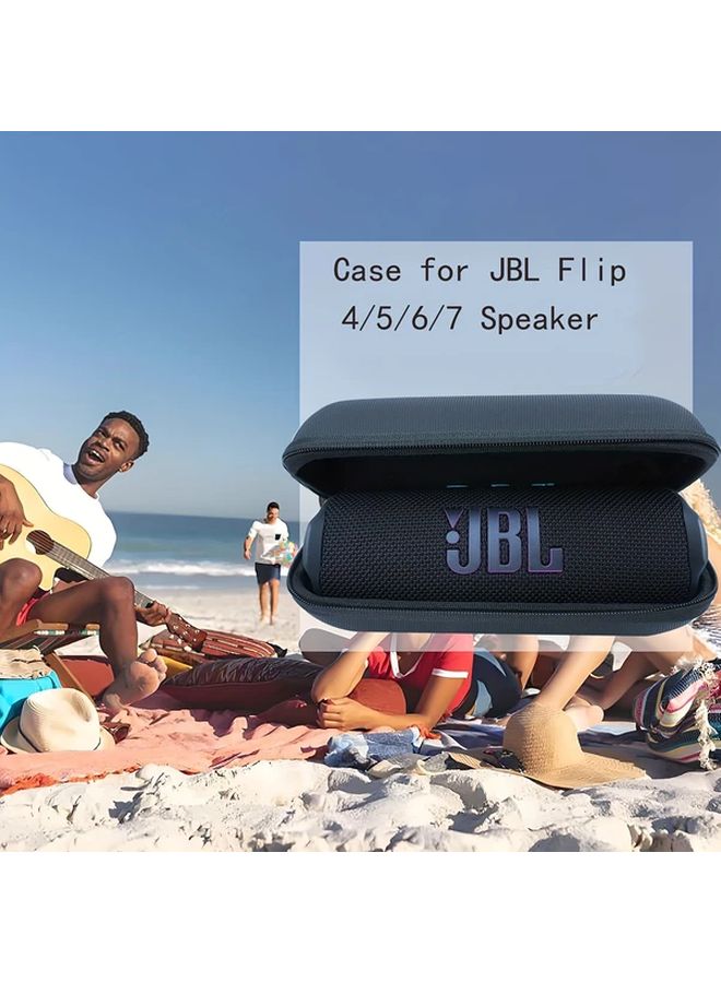 JBL Flip 7 6 5 4 3 Soundbox Storage Case Black Durable EVA Portable Outdoor Bag - Image 3