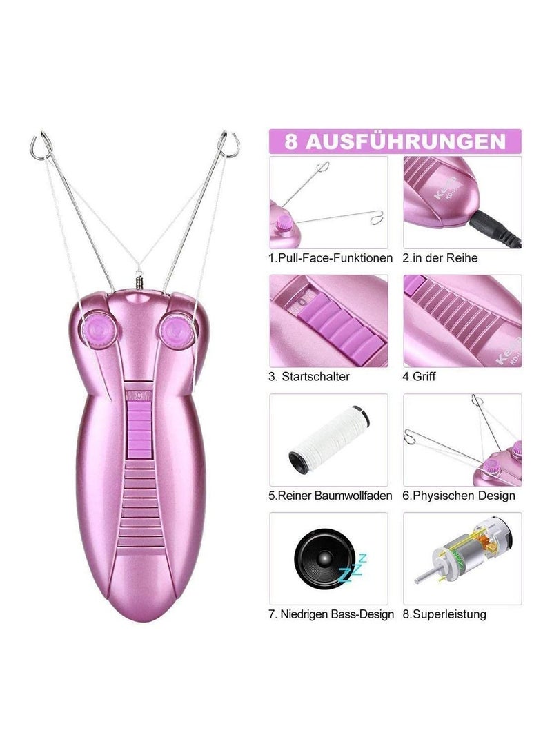 BrOwns Professional Electric Facial Hair Remover for Women Cotton Thread Epilator Beauty Device - Image 2