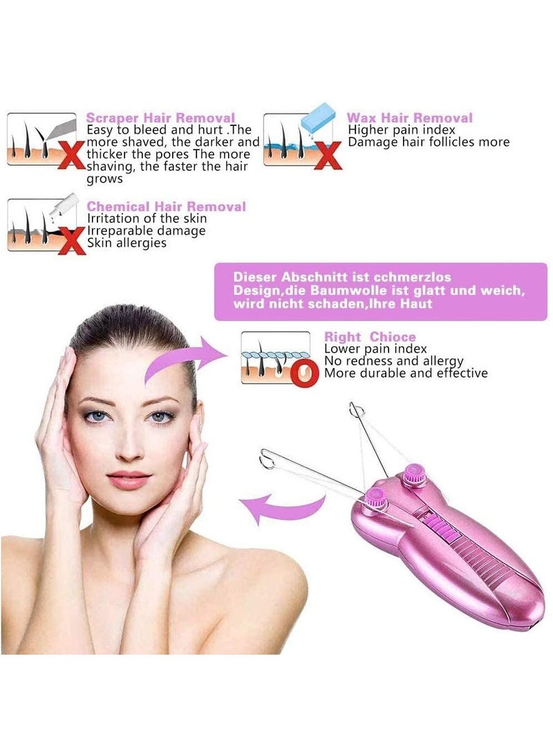 BrOwns Professional Electric Facial Hair Remover for Women Cotton Thread Epilator Beauty Device - Image 3