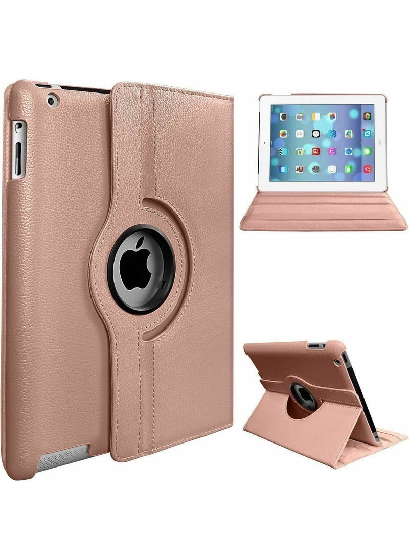 TahTicMer iPad Air 2 Case Leather Sleep Mode 360° Rotating Stand Complete Protection 9.7" Copper  - Image 3