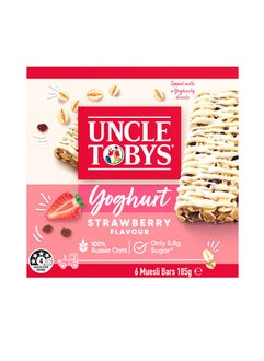 Uncle Tobys Muesli Bars Yoghurt & Strawberry 185g  - Image 1