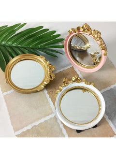 minkissy minkissy 1pc European Style Single Side Mirror Mirror for Dresser Outdoor Mirror Mirror Handheld Hanging Wall Mirror Portable Cosmetic Mirror Travel Cosmetic Mirror Resin Mirror Resin Miss  - Image 4