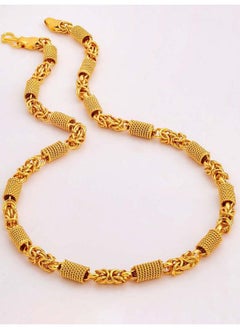 Men?s Designer Link Chain with Gold Plating