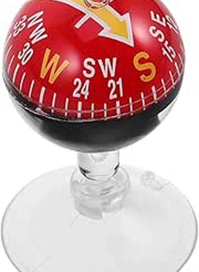 Portable Car Boat Compass with 38mm Plastic Suction Cup for Outdoor Hiking Marine Navigation - Image 1