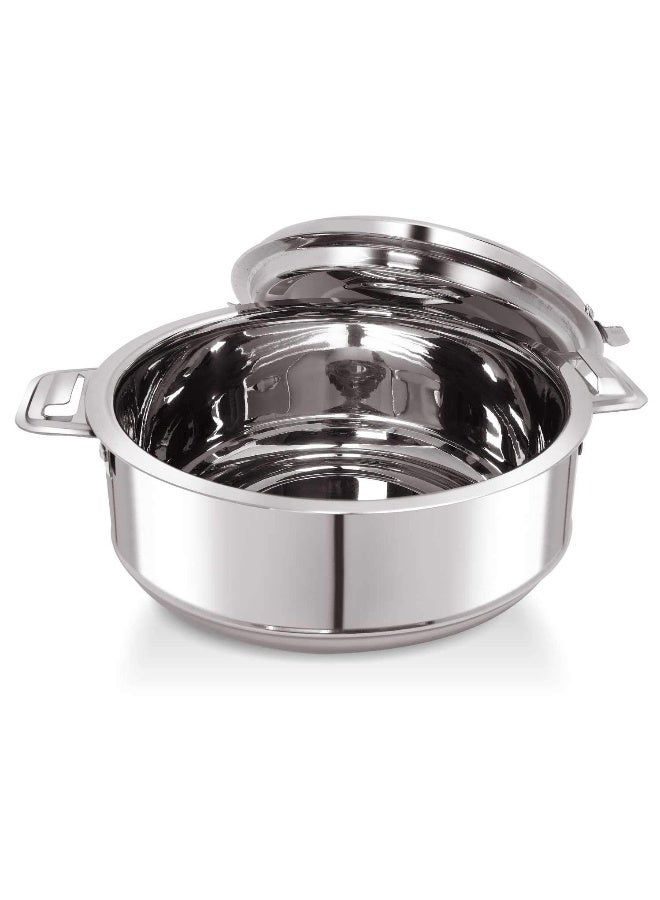 BLACKSTONE Stainless Steel Casserole Lightweight Easy to Handle Hotpot with Lid Silver-Madina 10000ml/10Ltr - Image 4