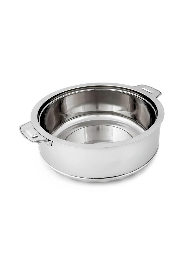BLACKSTONE Stainless Steel Casserole Lightweight Easy to Handle Hotpot with Lid Silver-Madina 10000ml/10Ltr - Image 3