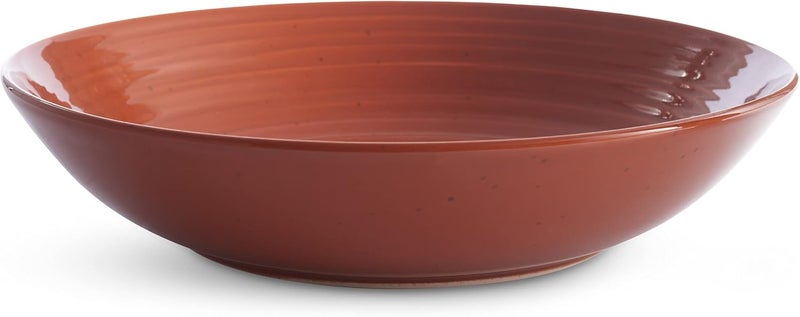 Sango Siterra Painters Palette Stoneware Pasta Bowls Set of 4  Pasta  Serving Bowls Earthy Reactive Glaze Multi Assorted Colors Microwave  Dishwasher Safe for Everyday Dining  Entertainment - Image 5