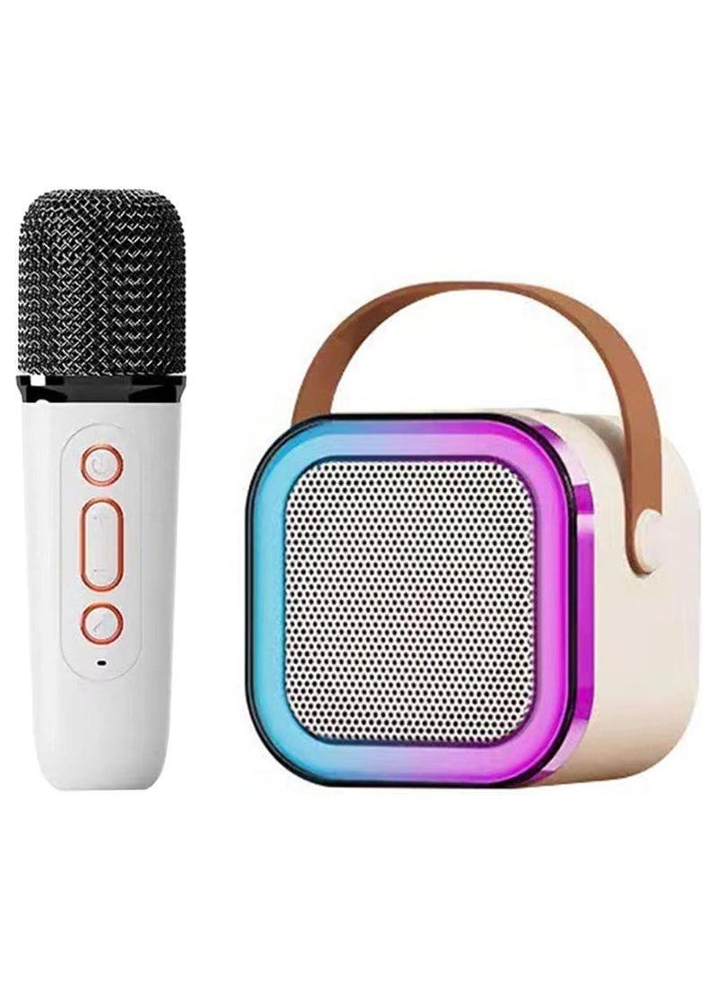 ELTRAZONE K12 Bluetooth Speaker with Wireless Karaoke Microphone – Portable Audio Column for Kids & Adults, Built-in LED Lights, Home KTV Party System, Rechargeable Mini PA Speaker for Singing, Music, Outdoor Use – Professional Sound, Easy Bluetooth Pairing - Image 2