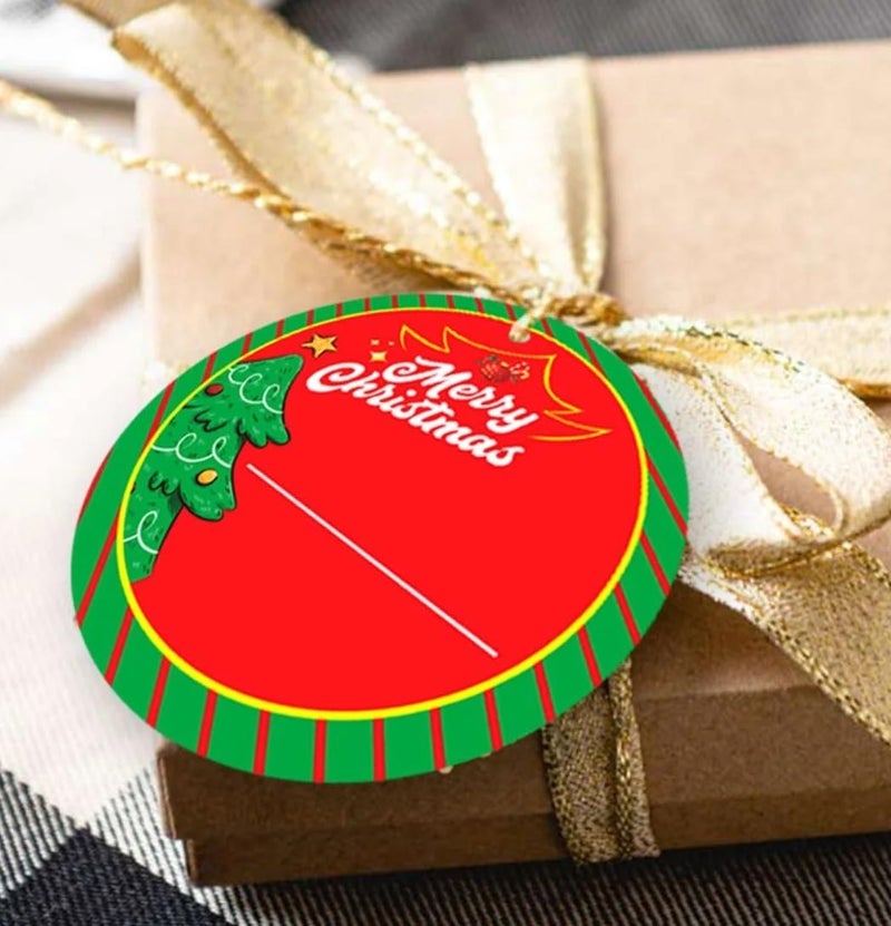 TOYXE Merry Christmas Gift Wrap Tags Pack of 10 Pieces - Image 1