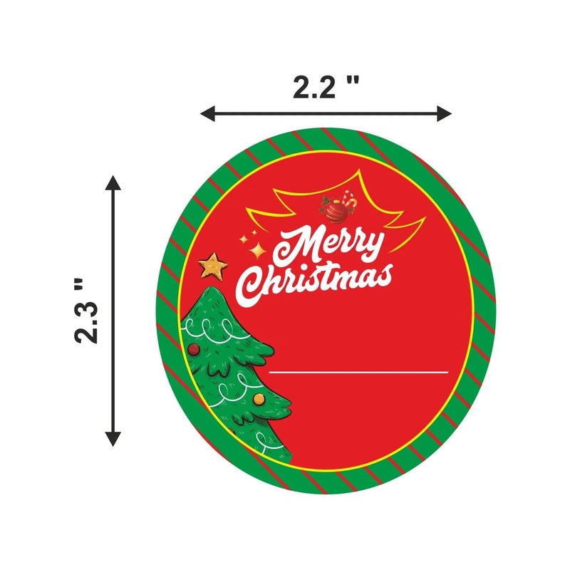TOYXE Merry Christmas Gift Wrap Tags Pack of 10 Pieces - Image 3