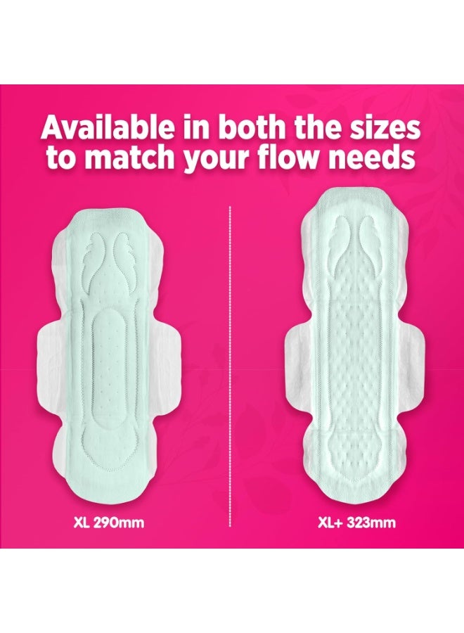 Sofy Sofy Anti-Bacteria Sanitary Pads (XL+ Size - 323 mm) 30 Pads - 6 layer deep absorption & Herbal Shield for Bacterial Protection, Soft on skin with comfy dry top sheet (Pack of 1) - Image 5