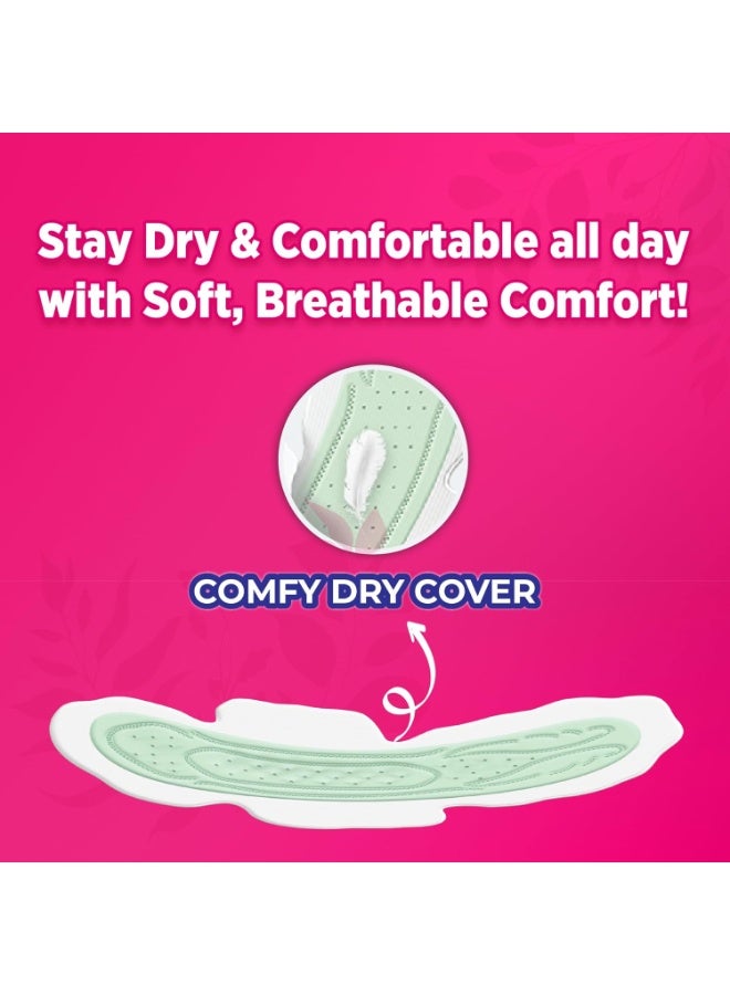 Sofy Sofy Anti-Bacteria Sanitary Pads (XL+ Size - 323 mm) 30 Pads - 6 layer deep absorption & Herbal Shield for Bacterial Protection, Soft on skin with comfy dry top sheet (Pack of 1) - Image 2