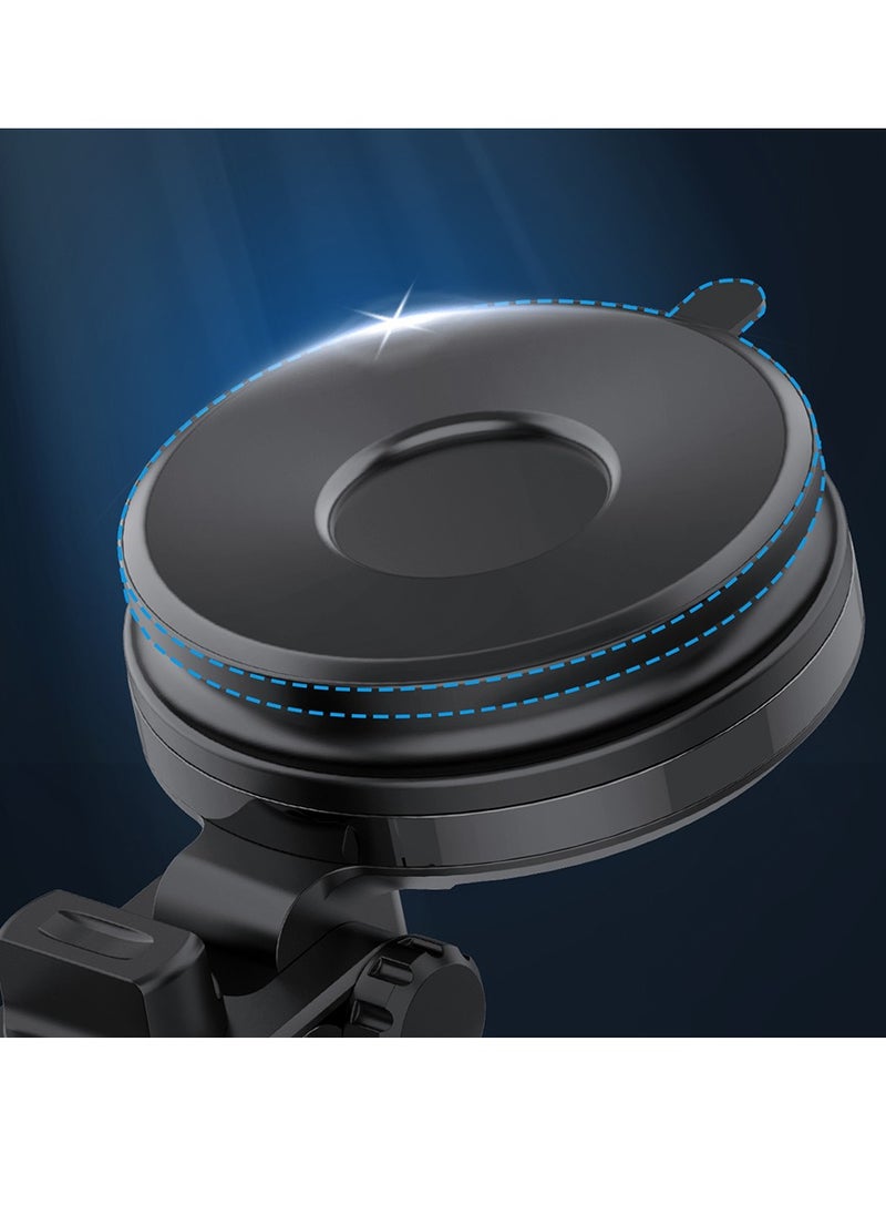 glassology - 15W Fast Wireless Car Charger Phone Mount Holder fit for iPhone 15 14 13 12 Mini Pro Max 11 Xs, Samsung Galaxy S23 Ultra S22+ S21 S20 Note 20 - Image 1
