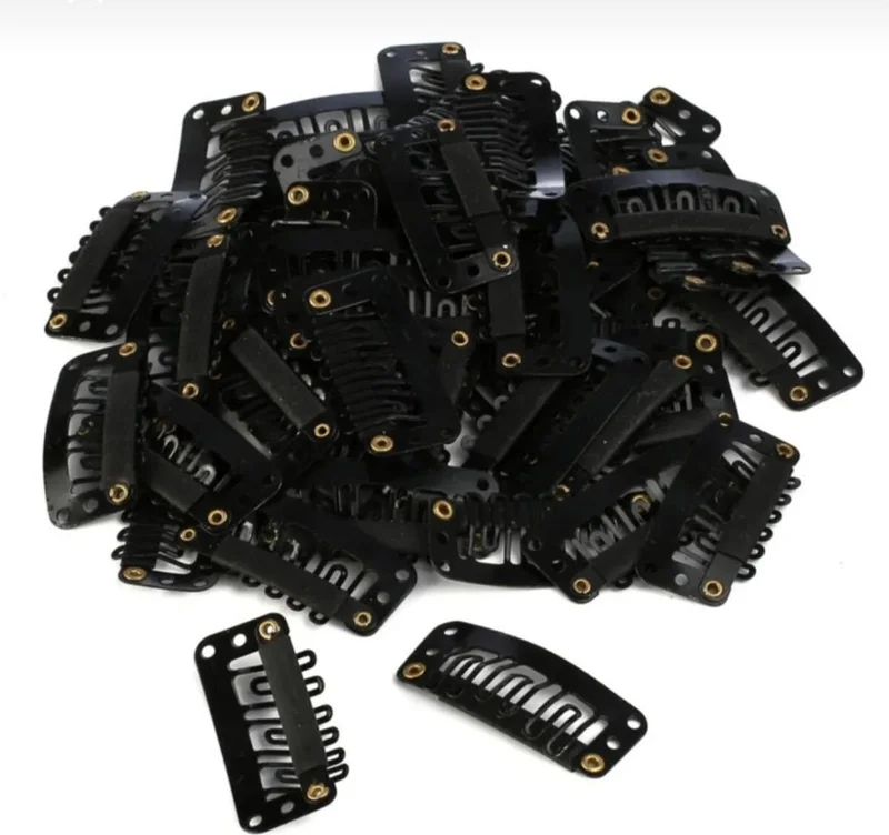 باهلس 10-Piece Snap Clip Hairpiece Buckle