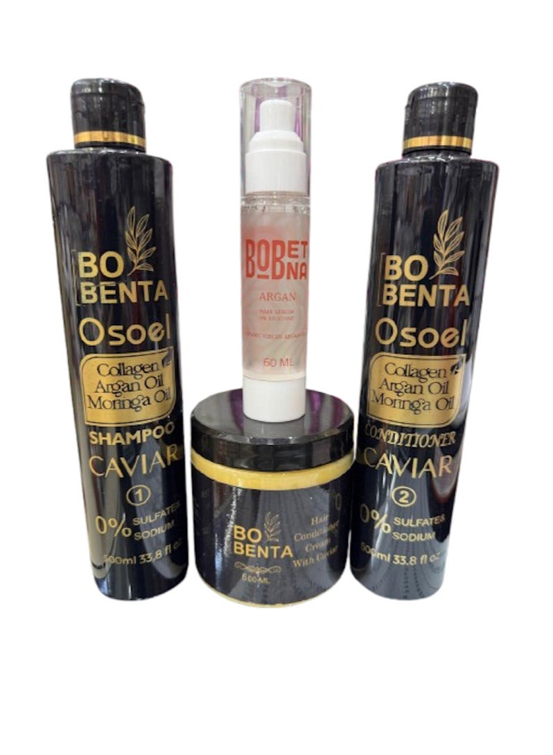 Bobenta Caviar hair treatment set of four
