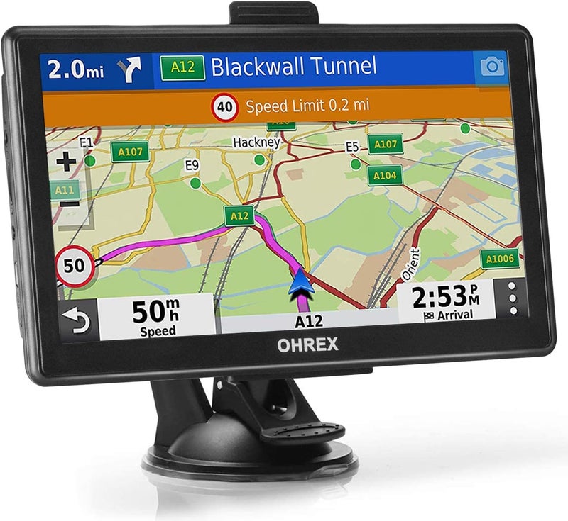 OHREX N800 GPS Navigator for Car with Bluetooth, 7” Truck GPS for Commercial Drivers, 2026 Maps with Free Lifetime Updates - Image 1