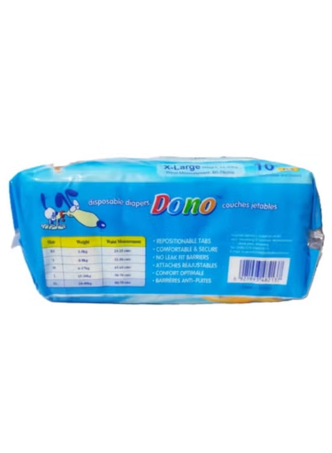 Dono Dog Disposable Diapers 10pcs XLarge - Image 2