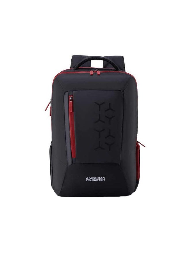 American Tourister Sigma 3.0 Style 01, 33.5L Volume Office 5 Compartment Laptop Backpack with Front Organizer and Spacious Interiors for Unisex - Black - Image 1