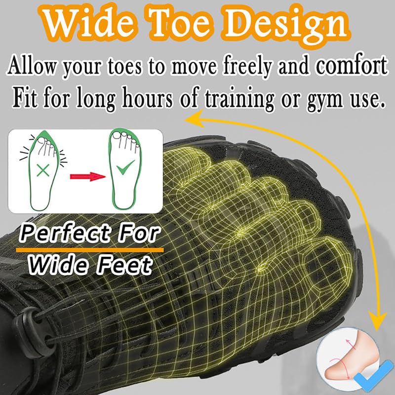 MIFAWA Barefoot Shoes Men Women Minimalist Shoes Zero Drop Workout Cross-Trainer Hiking Water Wide Toe Box Grounded Footwear Weightlifting Walking White - Image 3