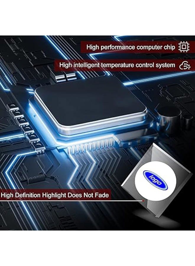 HAOGI Never Fade HD LED Side Mirror Puddle Light Logo Projector Compatible with Edge/Explorer/F150/Ranger/etc Series Accessories, 3D LED Ghost Shadow Laser Car Courtesy Light - Image 5