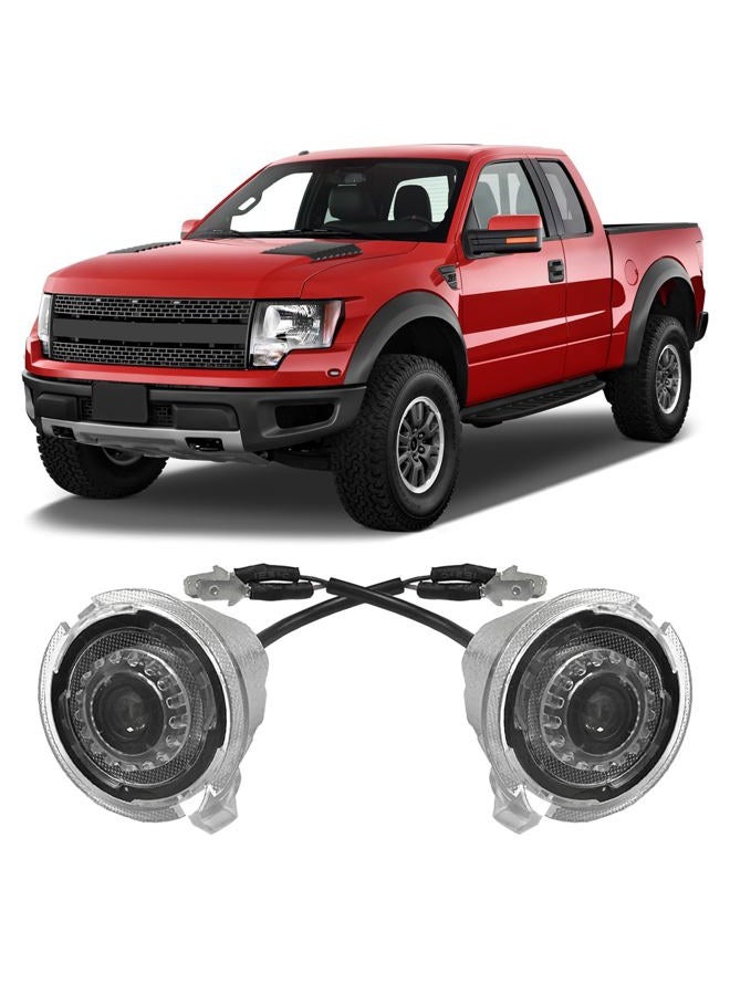 HAOGI Never Fade HD LED Side Mirror Puddle Light Logo Projector Compatible with Edge/Explorer/F150/Ranger/etc Series Accessories, 3D LED Ghost Shadow Laser Car Courtesy Light - Image 1