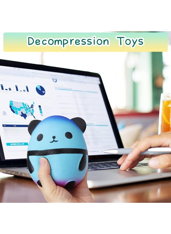 CMGTYYD Cute panda eggs, slow toys, cute cartoon decorative characters, slow rising squeeze play, scented panda toys suitable for children adults - Image 5