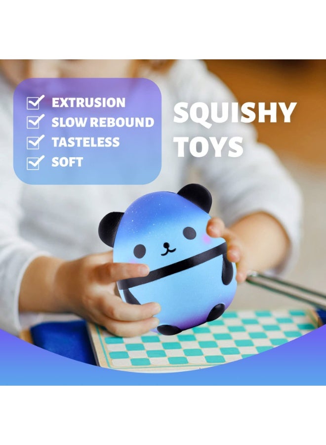 CMGTYYD Cute panda eggs, slow toys, cute cartoon decorative characters, slow rising squeeze play, scented panda toys suitable for children adults - Image 4