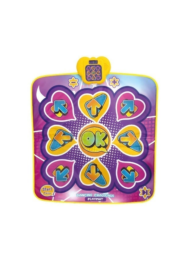 JAYATO Electronic Dancing Challenge Mat, Adjustable Volume, Built-in Music and LED lights, 9-Button Dancing Mat Birthday Gifts for Kids Over 3 Years Old, 90cm X 86cm - Image 3