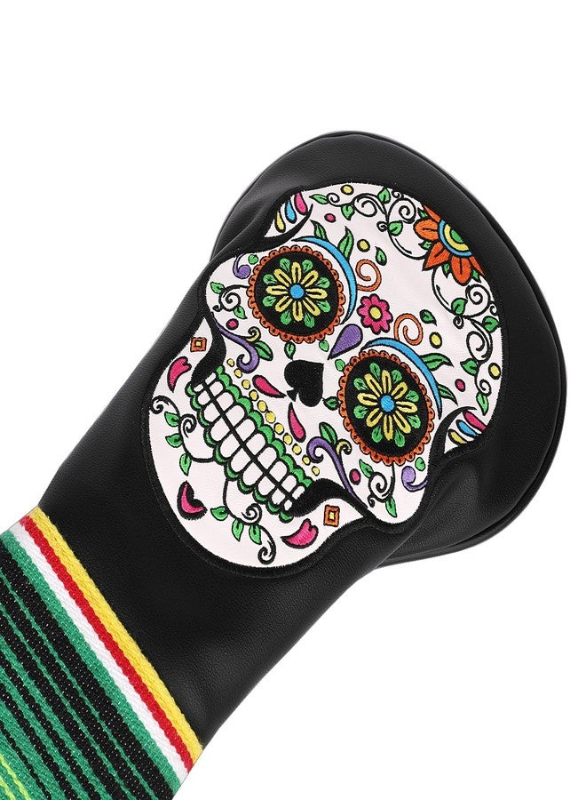 SHABIER Black Golf Driver Headcover with Skull Design for Golf Driver Club - Image 4