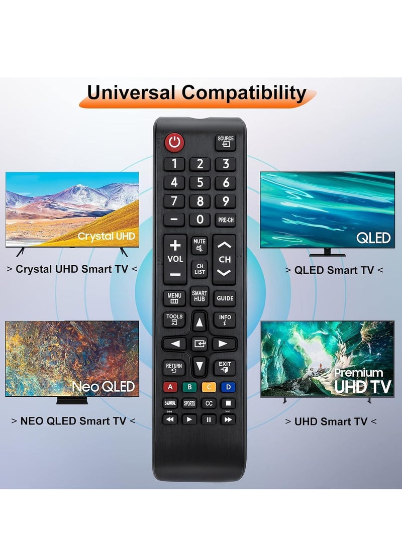 ELTRAZONE (Pack of 2) Universal TV Remotes, Replacement for Smart TVs – Compatible with LED, LCD, HDTV, QLED, SUHD, UHD, 4K, 3D TVs | No Setup Required | Long-Range Infrared | Fast Response & Durable Design | Ideal Spare or Backup - Image 2